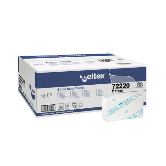 Trend - Asciugamani piegati a "Z" 2 Veli Pura Cellulosa 25x150