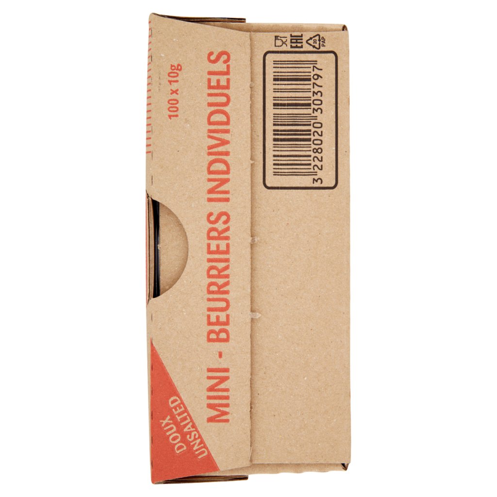President -  di Burro Dolce confezione da 100 Vaschette da 10g