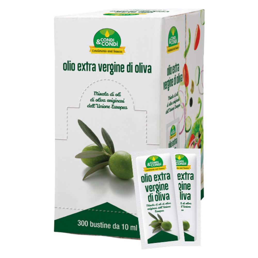 Condi&Condi - Olio extravergine d'oliva monodose in 300 bustine da 10ml