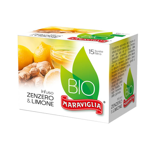 Maraviglia - Infuso allo zenzero e limone BIO 15 bustine