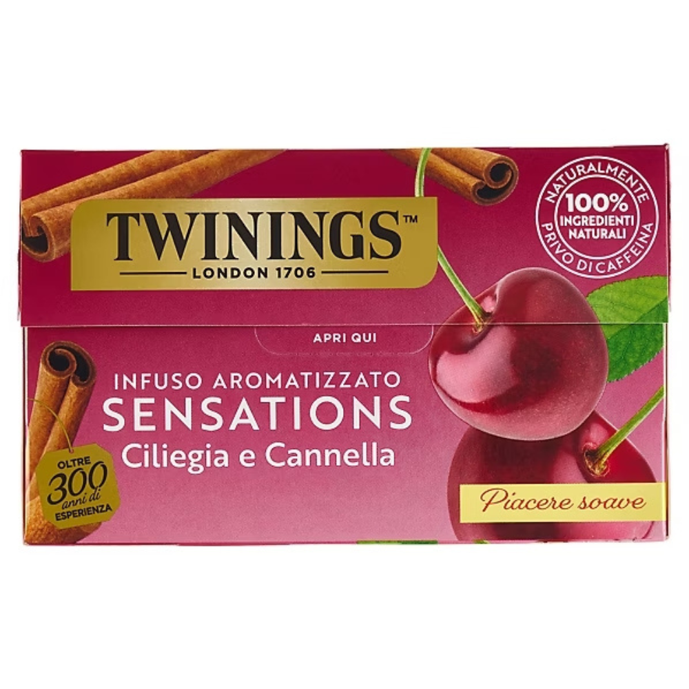 Twinings - Infuso aromatizzato ciliegia e cannella 20 bustine