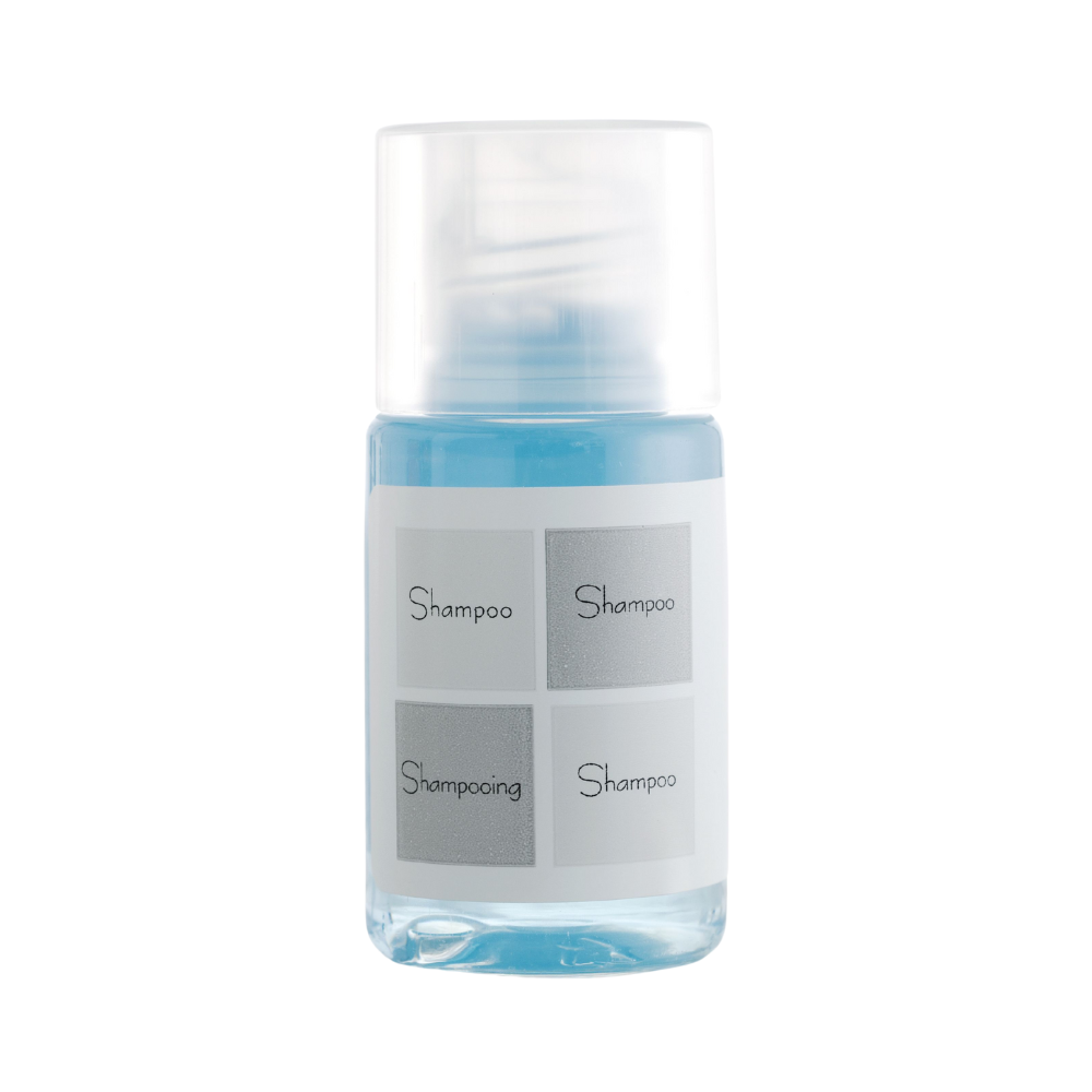 GFL - Shampoo azzurro in flacone "P20SN" 20 ml confezione da 400 pezzi