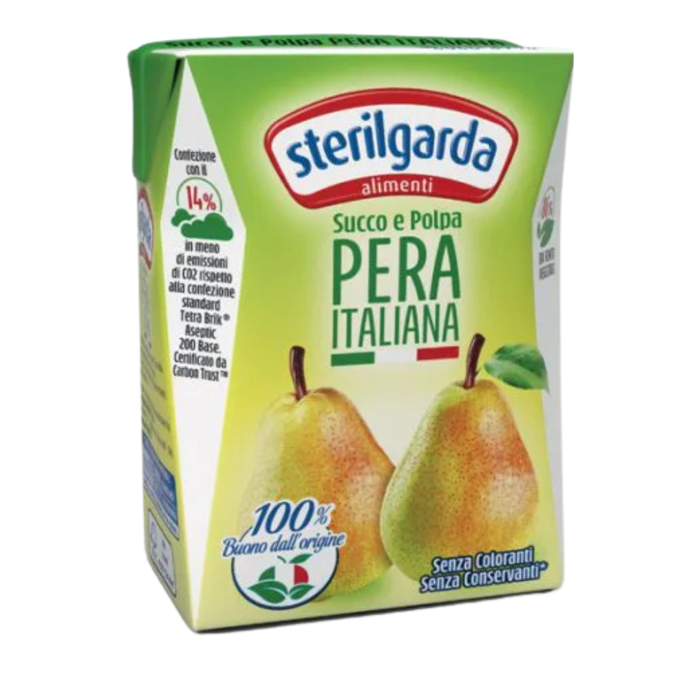 Sterilgarda - Succo Pera in brick 200ml confezione da 24 pezzi