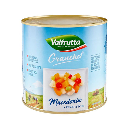 Valfrutta - Macedonia sciroppata 1kg confezione da 6 pezzi