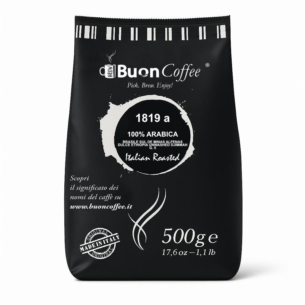 Buon Coffee - Caffè filtro americano "1819" in grani 500g