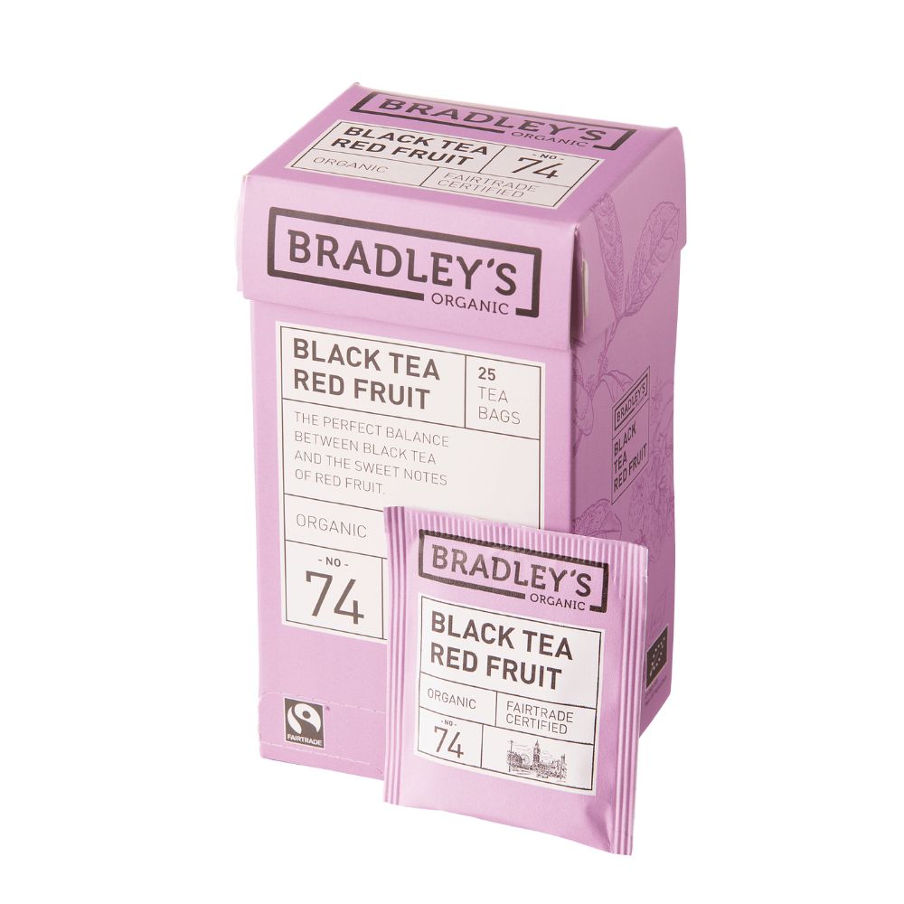 Bradley's - Tè Nero Frutti Rossi Organic No.74 Bio confezione da 25 bustine