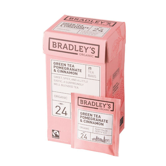 Bradley's - Tè Verde Melograno e Cannella Organic No.24 Bio confezione da 25 bustine
