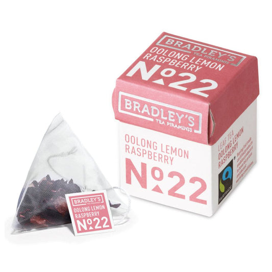Bradley's - Tè Limone e Lampone Piramidale No.22 Bio confezione da 30 bustine