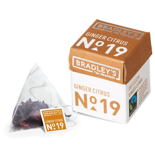Bradley's - Tè Limone e Zenzero Piramidale No.19 Bio confezione da 30 bustine
