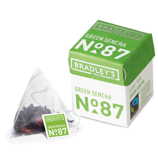 Bradley's - Tè Verde Sencha Piramidale No.87 Bio confezione da 30 bustine