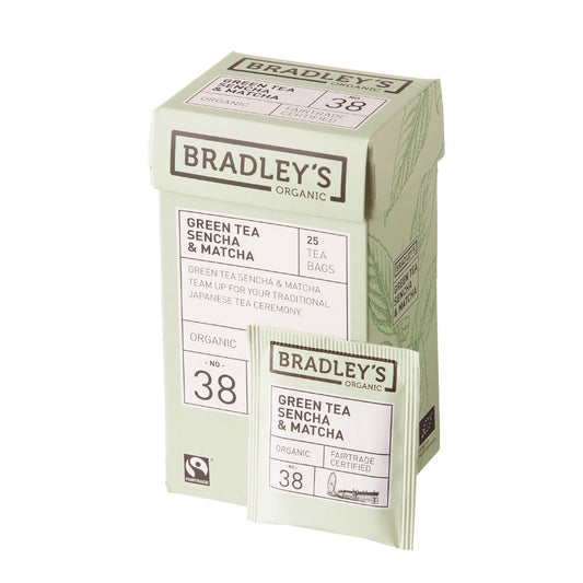 Bradley's - Tè Verde Sencha e Mancha Organic No.38 Bio confezione da 25 bustine