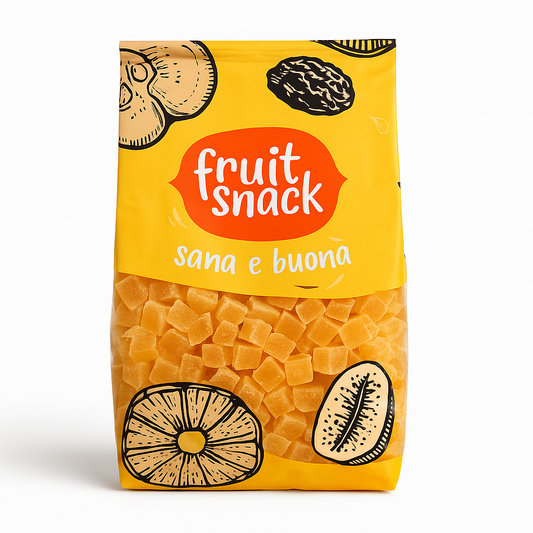 Fruitsnack - Ananas Disidratata a cubetti 1000gr