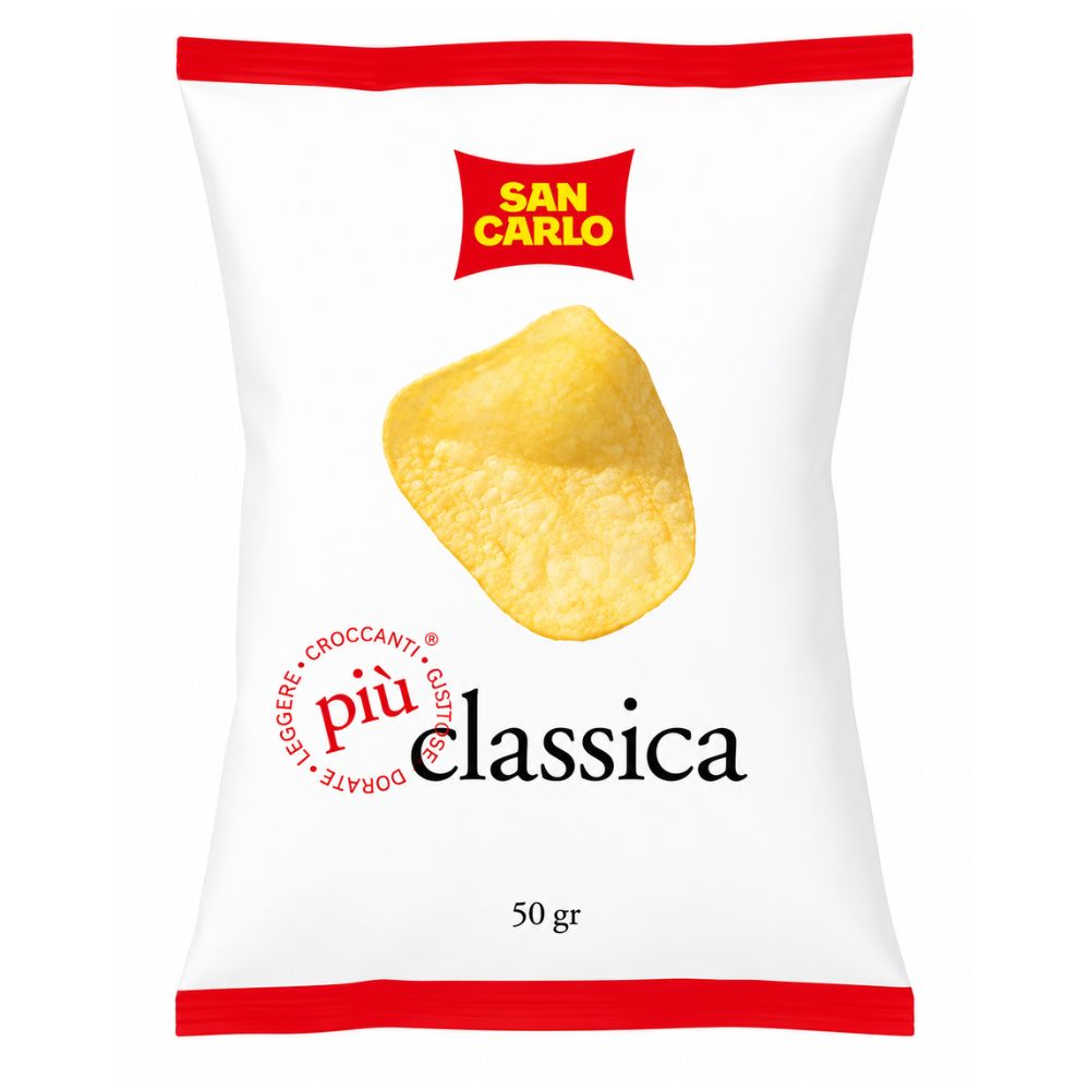 San Carlo - Patatine classiche 50gr confezione da 20 pezzi