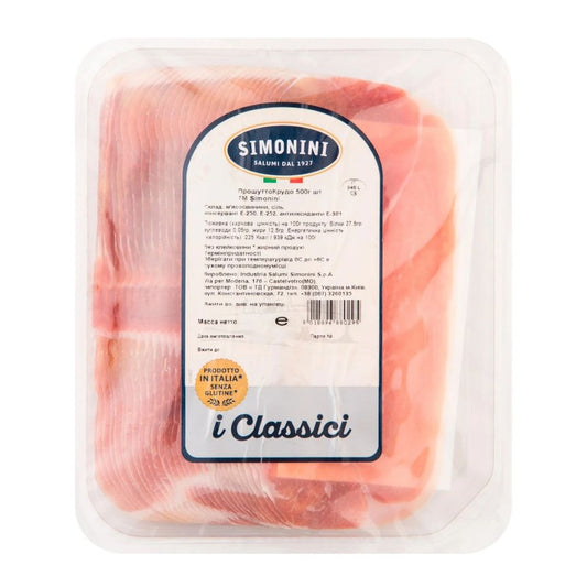 Simonini - Prosciutto crudo a fette 500gr
