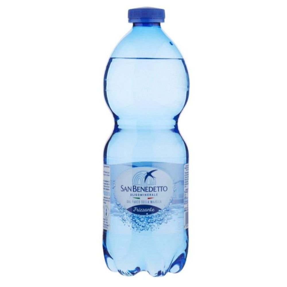 San Benedetto - Confezione da 24 Bottiglie Acqua Minerale Frizzante 0,5L (PET)