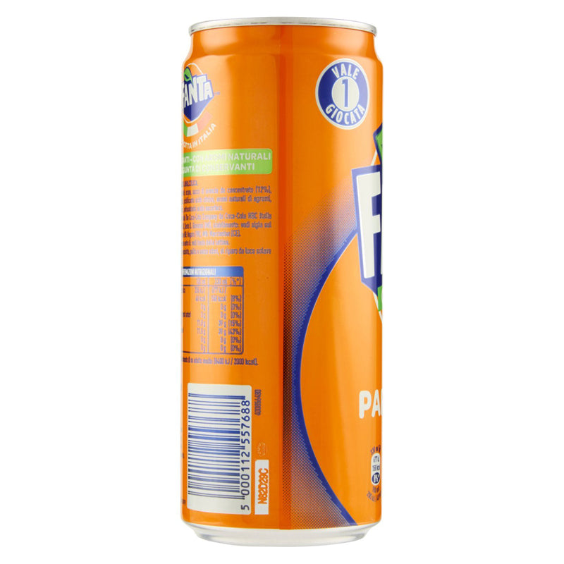 Fanta - Bevanda analcolica in lattina all'arancia 33 cl x 24 lattine