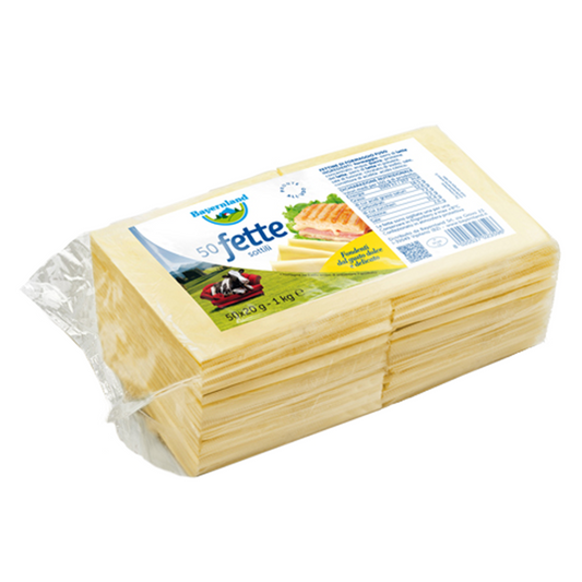 Bayernland - Sottilette formaggio fuso 35% 50 fette per 8 confezioni