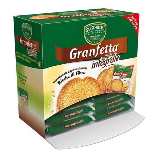 San Sepolcro - Bifette biscottate integrali monoporzione 15g confezione da 192 Pezzi
