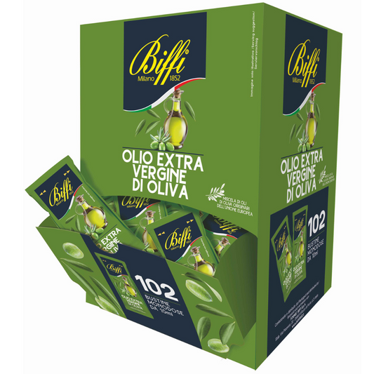 Biffi - Olio extravergine d'oliva monodose in 102 bustine da 10ml