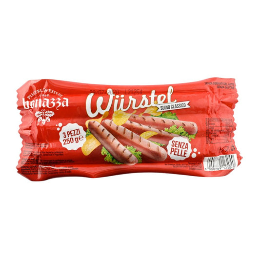 Bonazza - Wurstel di pollo e tacchino 250g confezione da 12