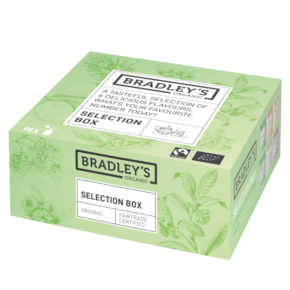 Bradley's - Box Collection, Tè Assortiti 90 bustine compostabili per 6 gusti