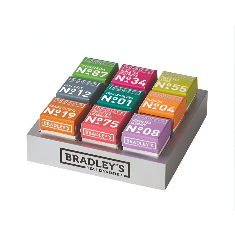Bradley's - espositore 9 scomparti per tè piramidale