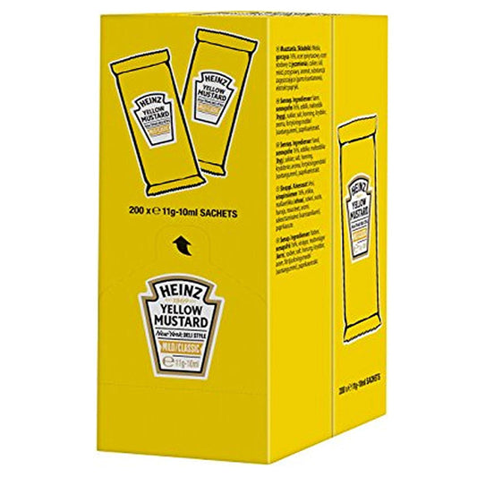Heinz – Bustine monodose senape 10g confezione da 200 pezzi