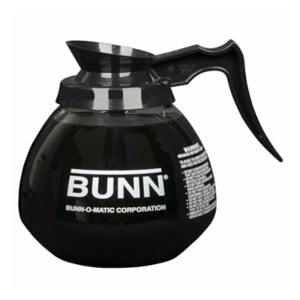 Bunn - Caraffa decanter in vetro nera 1,89 lt