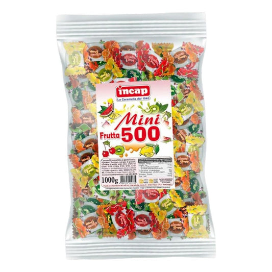 Incap - Caramelle cortesia mini frutta 1000g