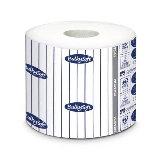 Bulky Soft - carta igienica fascettata 2veli, 190 strappi (96 Rotoli) in Pura Cellulosa