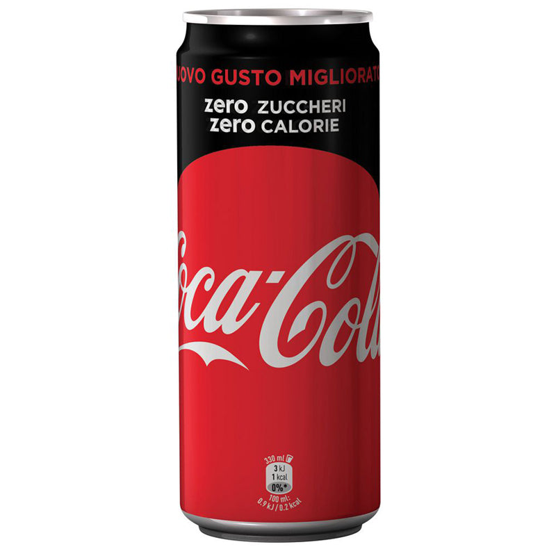 Coca Cola Zero - Bevanda analcolica in lattina Zero zuccheri x 24 lattine