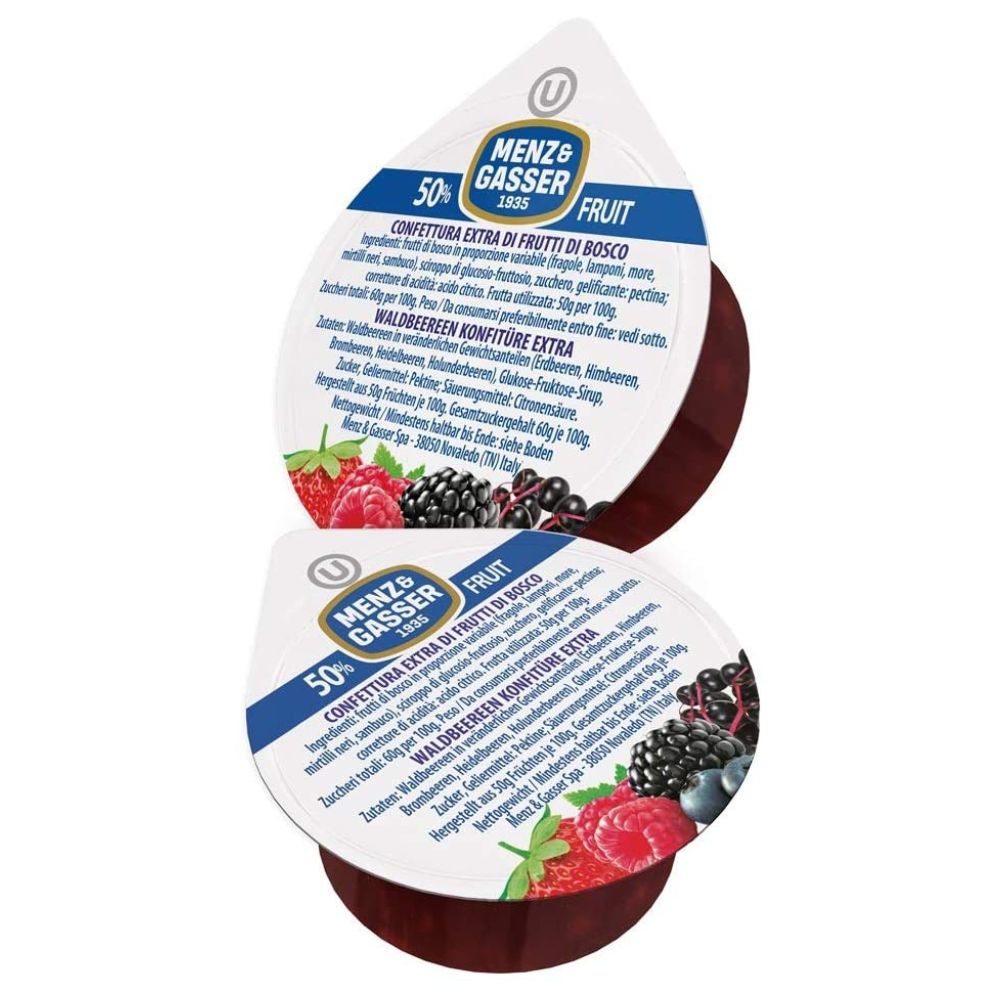 Menz & Gasser - Confettura ai frutti di bosco 25gr per 100 porzioni