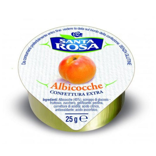 Santa Rosa - Confettura Albicocche monoporzione 25g confezione da 120 pezzi