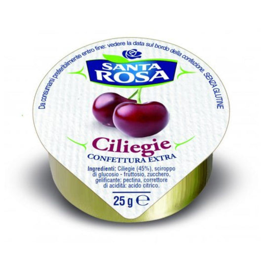 Santa Rosa - Confettura Ciliegie monoporzione 25g confezione da 120 pezzi
