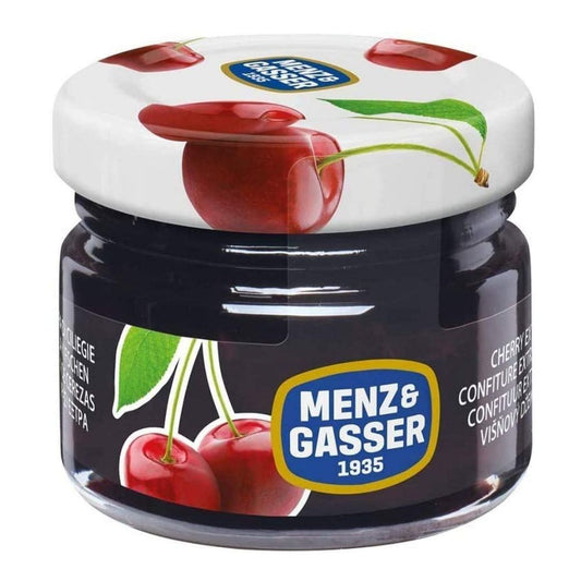 Menz & Gasser - Confettura in vetro alla ciliegia - 48 porzioni da 28gr