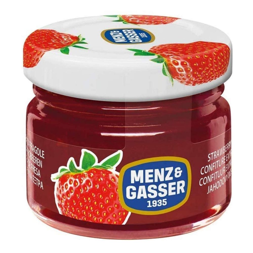 Menz & Gasser - Confettura alla fragola in vetro - 48 porzioni da 28gr