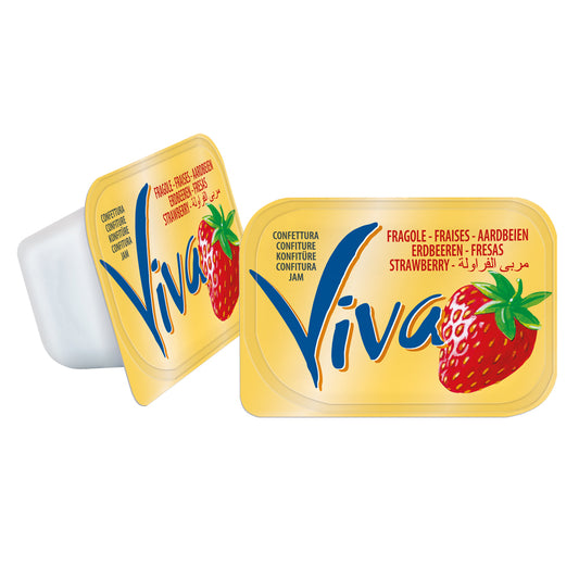 VIVA - Confettura alla fragola - 120 porzioni da 25gr
