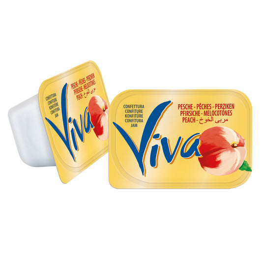 VIVA - Confettura alla pesca -  120 confezioni da 25gr