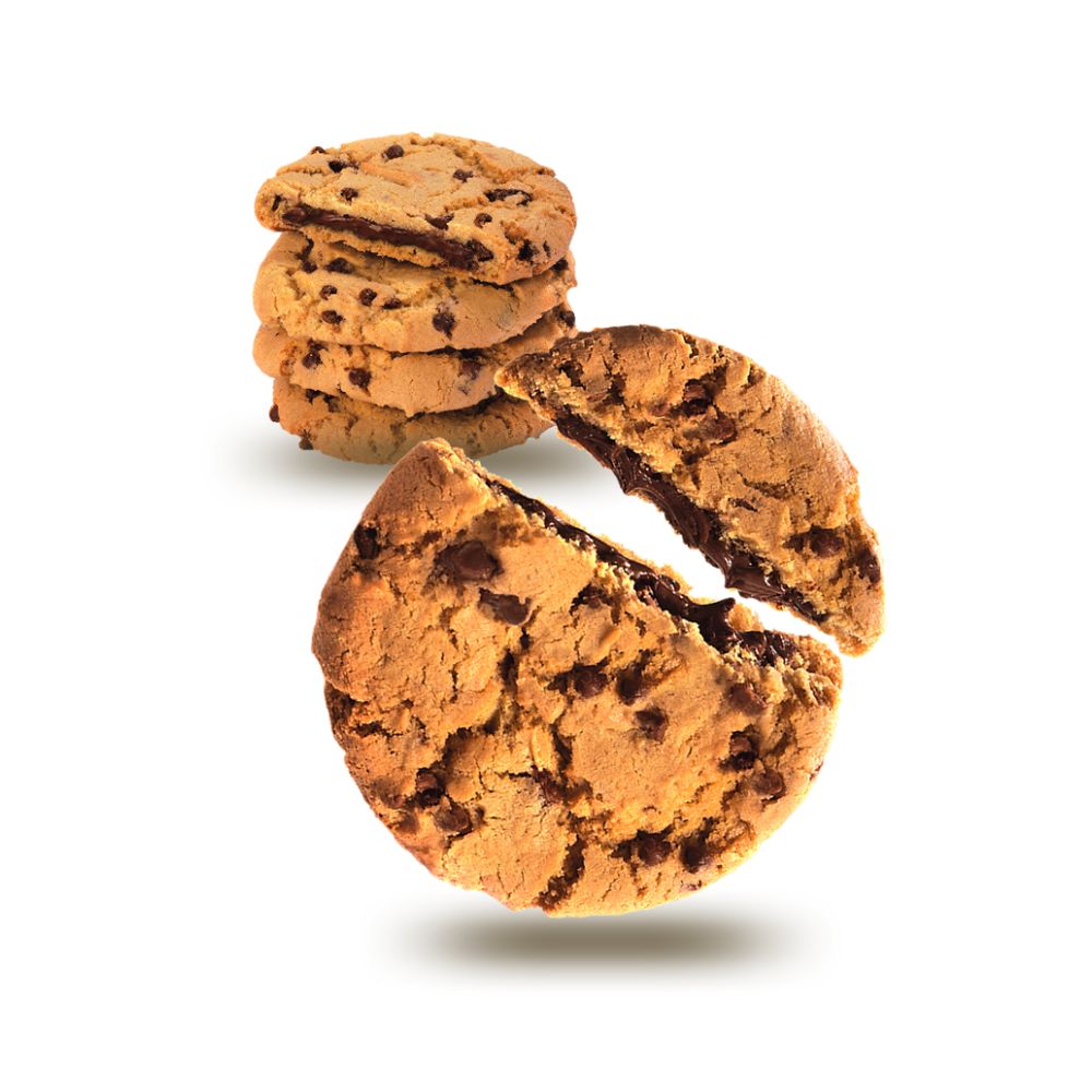 Falcone - Biscotto con cioccolato al latte ripieno di gianduia 40 cookies da 50gr