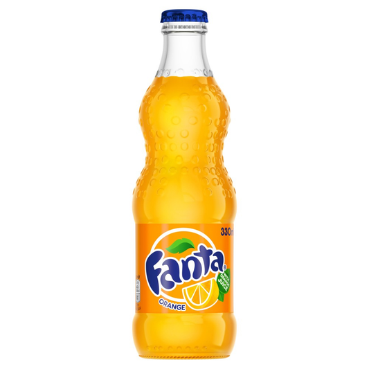 Fanta - Bevanda analcolica in vetro vap all'arancia 33 cl x 24 bottiglie