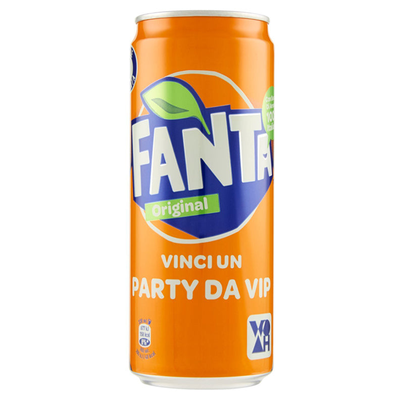 Fanta - Bevanda analcolica in lattina all'arancia 33 cl x 24 lattine