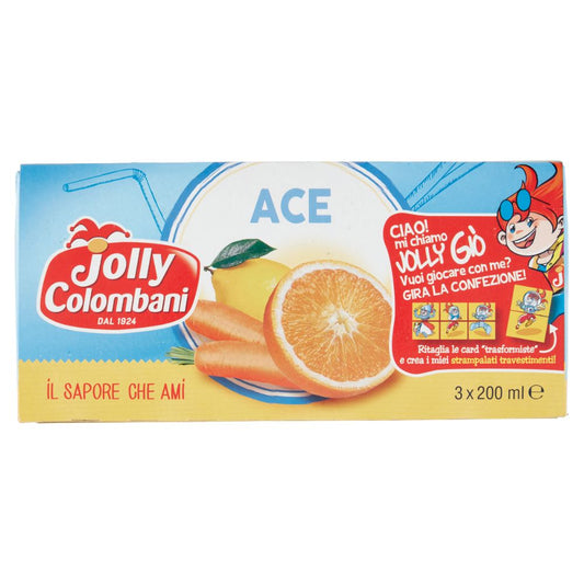 Jolly Colombani - Succo di Frutta all'ace in brick 220ml confezione da 24 pezzi