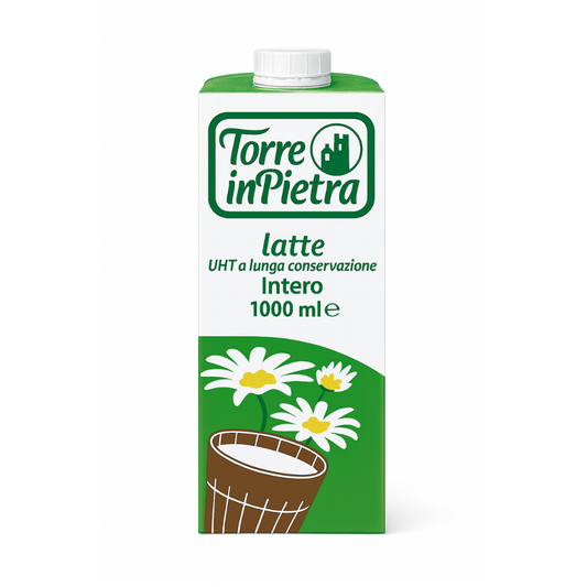 Torre in Pietra - Latte intero uht con tappo 1lt confezione da 10 brick