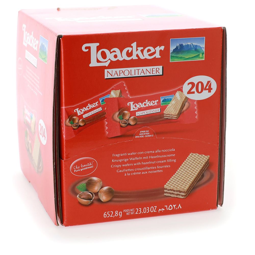 Loacker - Wafer Napolitaner classic 204 confezioni da 3,2gr