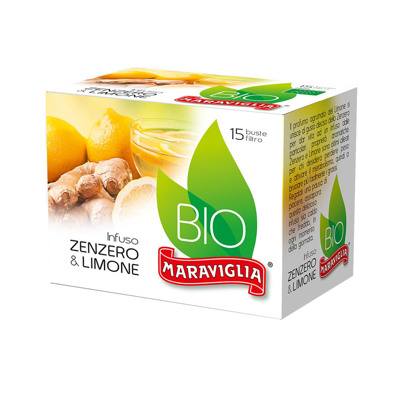 Maraviglia - Infuso allo zenzero e limone BIO 15 bustine