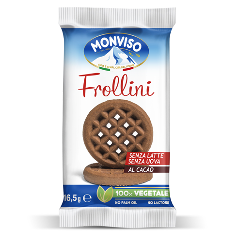 Monviso - Frollino cacao monodose 150 confezioni da 16,5gr