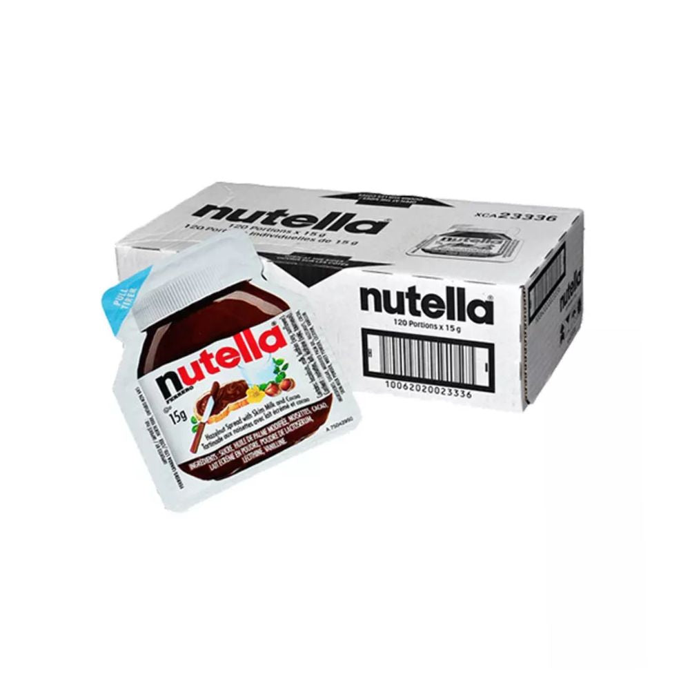 Nutella - Crema alle nocciole spalmabile monodose 15gr confezione da 120 porzioni