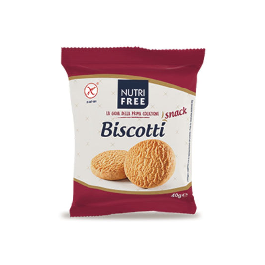Nutrifree - Biscotti monoporzione senza glutine 40g confezione da 10 pezzi
