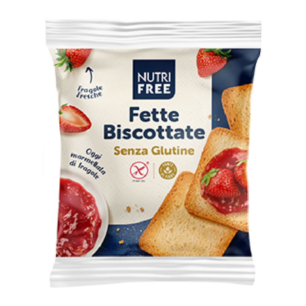 Nutri Free - Bifette biscottate monoporzione 25g  confezione da 48 pezzi