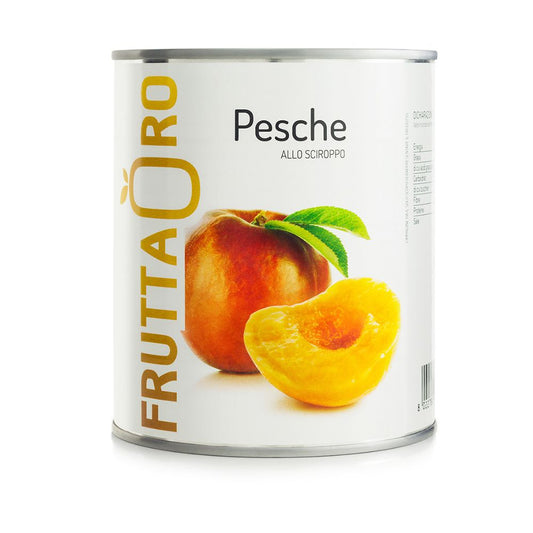 Oro Sama - Pesche sciroppate in latta